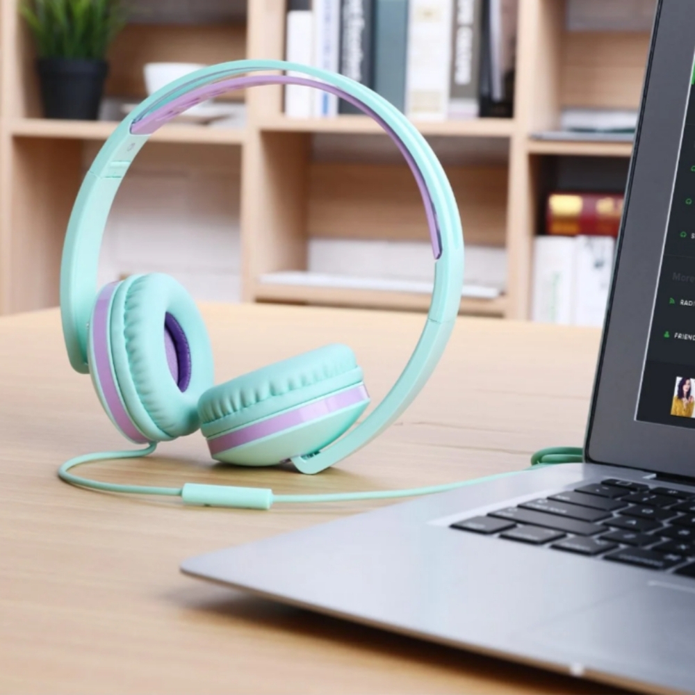 Jelly Comb Foldable Headphones With Microphone And Volume Control